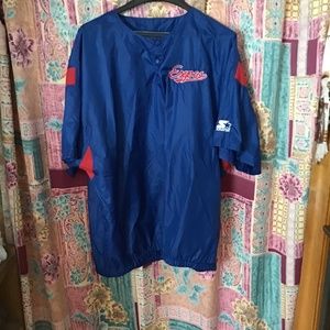 VINTAGE STARTER SHORT SLEEVE SNAP JACKET WINDBREAKER